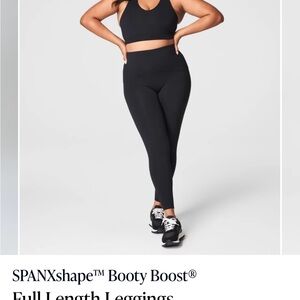 SPANX Black Booty Boost Full Length Leggings